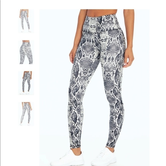 Marika black snake leggings, soft and they stay up - Picture 2 of 10